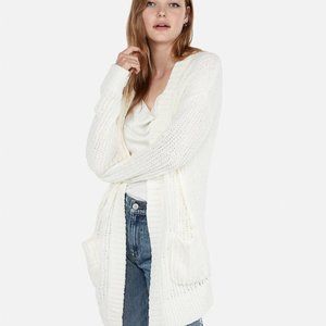 Express Cream Chenille Cardigan